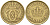 Дания 1 крона 1926 HCN; GJ, Кристиан X (1912-1947) KM 824.1 алюминиевая бронза 4587-1112