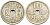 ДАНИЯ 10 ЭРЕ 1924 HCN ; GJ, КРИСТИАН X (1912-1947) KM 822.1 медно-никель 3309-138