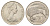 Новая Зеландия 20 центов 1967 Елизавета II (1952-2022), птичка киви KM 36 медно-никель UNC 4671-534
