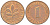 ФРГ 1 ПФЕННИГ 1972 D KM 105, J.380 сталь плакированная медью 4532-469