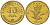 Хорватия 10 лип 2001 нечетный год KM 6 сталь плакированная латунью  UNC  4124-1134