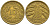 ГЕРМАНИЯ 10 РЕЙХСПФЕННИГОВ 1936 D KM 40, J. 317 алюминиевая бронза 4401-435