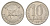 Румыния 10 леев 1991 годовщина революции KM 108 сталь плакированная никелем UNC 4635-221