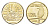 Французская Полинезия (Туамоту) 1 poe rava 2015 латунь BU 4644-1024