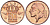 БЕЛЬГИЯ 50 САНТИМОВ 1979 BELGIE, БОДУЭН I (1951-1993) KM 149.1 бронза 214-641