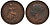 Великобритания 1/2 пенни 1854 Виктория (1837-1901) KM 726, Spink 3949 медь 4111-515