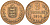 Гернси 8 дублей 1914 KM 14 бронза 97-743