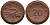 Саксония 20 пфеннигов 1921 колосья и серп J. N 53 фарфор UNC 1094-9-35