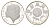 Италия 200 лир 1989 Чемпионат мира по футболу 1990 KM 133 серебро PROOF 1083-3-64