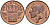 Бельгия 50 сантимов 1980 Belgique KM 148.1 бронза UNC 192-461