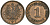 Германия 1 пфенниг 1875 C, Вильгельм I (1871-1888) KM 1, J. 1 медь 4608-546