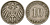 Германия 10 пфеннигов 1901 D J. 13,  KM 12 медно-никель    4603-614