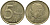 БЕЛЬГИЯ 5 ФРАНКОВ 1996 BELGIE, АЛЬБЕРТ II (1993-) KM 190 алюминиевая бронза 65-1143