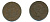 ИСПАНИЯ 10 СЕНТИМО 1877 OM, АЛЬФОНСО XII (1874-1885) KM 675 (Y70) бронза 176-1134