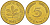 ФРГ 5 ПФЕННИГОВ 1988 J KM 107, J. 382 сталь плакированная латунью 4396-1653