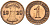 Германия 1 рейхспфенниг 1929 E KM 37,  J. 313 бронза    4152-1247