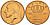 Бельгия 50 сантимов 1992 BELGIE, Бодуэн I (1951-1993), из ролла KM 149.1 бронза UNC M39-21