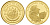 Либерия 25 долларов 2001 Александр Македонский  золото  PROOF  00-812-59