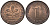 ФРГ 1 пфенниг 1979 D KM 105 сталь плакированная медью 4171-412