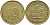 ФРГ 10 ПФЕННИГОВ 1981 F KM 108, J.383 сталь плакированная латунью 4388-147