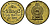 Шри-Ланка 1 рупия 2005 KM 136.3 сталь плакированная латунью 4167-336