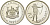 Намибия 10 долларов 1990 ISSAE PROBE, лучник, стрелок из лука серебро PROOF 04-316-32