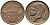 БЕЛЬГИЯ 50 САНТИМОВ 1955 BELGIQUE KM 144 бронза 4392-815