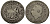 Гаити 25 сантимов 1817 14 год, Президент Александр Петион KM 15.2 серебро 272-525