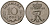 Дания 10 эре 1969 C,S, Фредерик IX (1947-1972) KM 849.1 медно-никель 4173-721