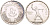 Египет 50 пиастров 1956 AH1375, эвакуация британцев KM 386 серебро 1519-923