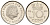 Нидерланды 10 центов 1980 Юлиана (1949-1980) KM 182 никель UNC 220-545