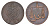 Британская Индия, Бомбей 1/2 пайса 1791 KM 192 медь 1519-942