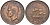 ЮАР 1 пенни 1945 Георг VI (1937-1952) KM 25 бронза 4368-521