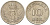 ДАНИЯ 10 ЭРЕ 1949 N; S, ФРЕДЕРИК IX (1947-1972) KM 841.1 медно-никель 4383-421
