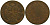 Перу 1/2 соль 1942 S KM 220.3, Schon 23 латунь 4539-327