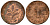 ФРГ 1 пфенниг 1994 F KM 105, J.380 сталь плакированная медью 4602-816