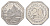 Нюрнберг трамвайный (транспортный) жетон в 20 пфеннигов ND (1920-1921) Новые ворота Men05 19256.26, Men18 24102.26 алюминий UNC 4638-314