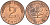 ФРГ 2 пфеннига 1979 F KM 106a, J.381 сталь плакированная медью 4115-264