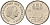 Нидерланды 25 центов 1973 Юлиана (1949-1980) KM 183 никель    4598-511