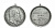 ВЮРТЕМБЕРГ МЕДАЛЬ 1934 KONSTADT, 2 MAIRITTER, ИЗ 3 МАРОК серебро 1072-1-54