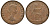 Великобритания 1 пенни 1967 Елизавета II (1952-2022) KM 897, Spink 4157 бронза 4131-232