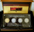 Малави набор из 4 монет по 50 квачей 2011 серия silver investment coin, prestige set, антилопа, SPRINGBOCK, позолота, цветная эмаль, голограмма, золочение, № 2854, в оригинальной коробке, с сертификатом  серебро  UNC  4-3-1-17