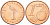 СЛОВЕНИЯ 1 ЕВРОЦЕНТ 2007 БЕЛЫЙ АИСТ KM 68 сталь плакированная медью UNC 214-423