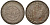 Бразилия 960 рейс 1824 R, Педро II (1831-1889), перечекан, красивая золотистая патина KM 368.1 серебро 00-000-00