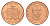Ямайка 25 центов 1995 KM 167 сталь плакированная медью UNC 4643-124