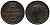 Великобритания 1/2 фартинга 1843 Виктория (1837-1901) KM 738, Spink 3951 медь 1518-1021