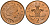 Великобритания 2 пенса 2003 Елизавета II (1952-2022) KM 987, Spink 4690 (C5) сталь плакированная медью 4545-141