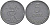 Дания 5 эре 1953 N; S, Фредерик IX KM 843.1 цинк 110-1052