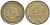 ГДР 20 пфеннигов 1969 А, первый год KM 11 латунь 4395-936