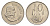 ЮАР 10 центов 1966 Ян ван Рибек (1619-1677), Suid Africa, легенда на африкаанс, цветок алоэ KM 68.2 никель 4621-817